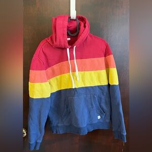 Marine layer colorblock pullover hoodie size medium